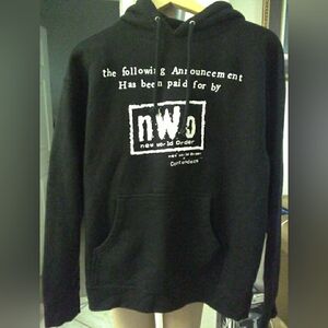 NWOT CONTENDERS WWE Black nWo New World Order Hoodie SZ. MED 4-LIFE (DANA WHITE)